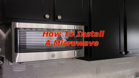 installing microwave box in cabinet